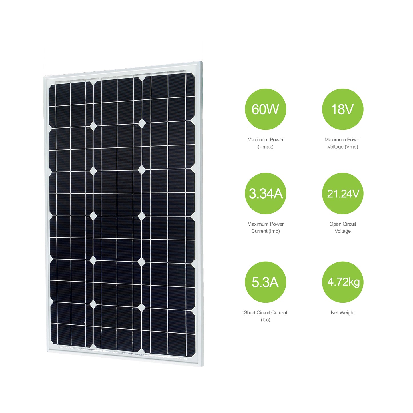 60W - 18V VanderPro Solar Panel