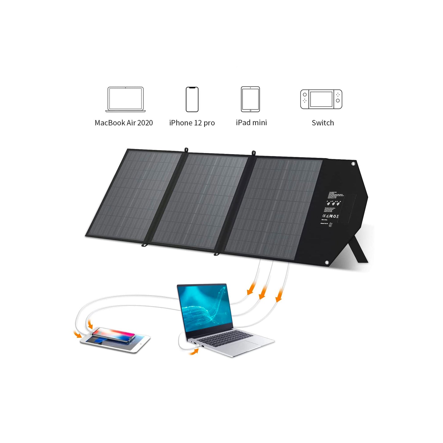 60W (20W3) Portable Solar Panel