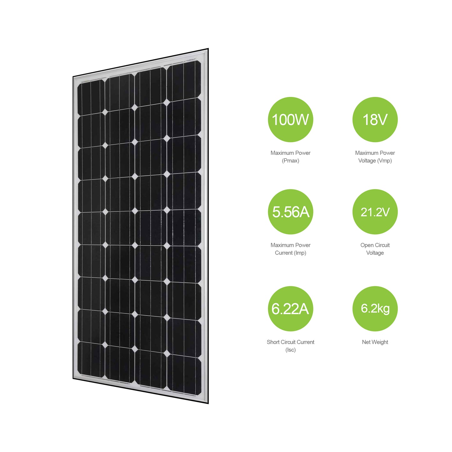 100W - 18V VanderPro Solar Panel