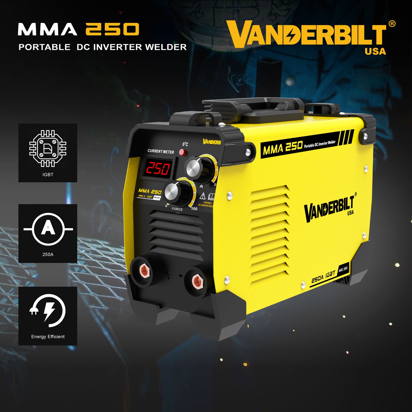 MMA 250 IGBT Inverter Welding Machine Portable