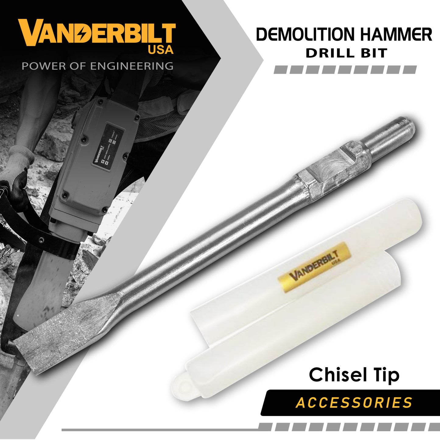 Demolition Hammer Drill Bit (CHISEL TIP)