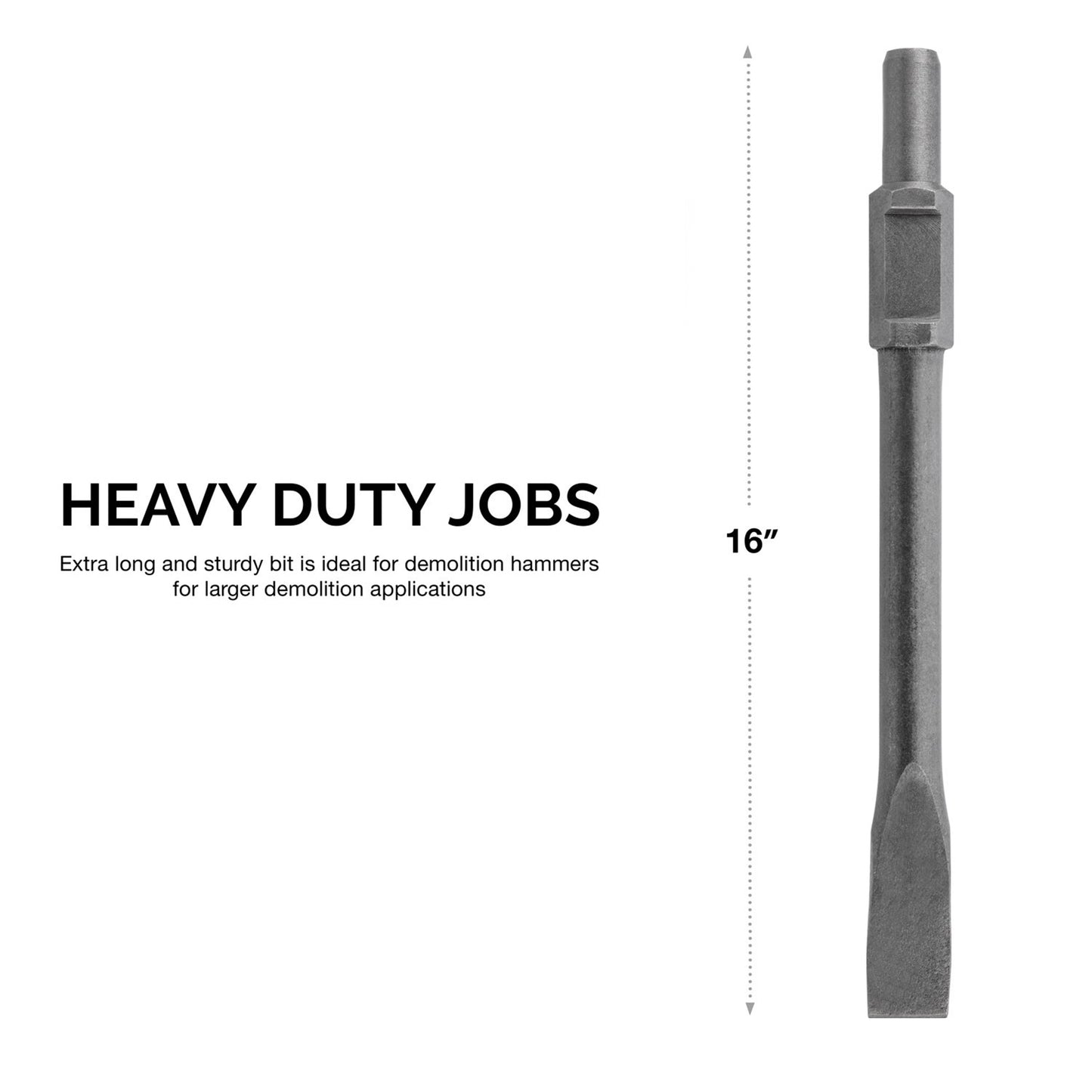 Demolition Hammer Drill Bit (CHISEL TIP)