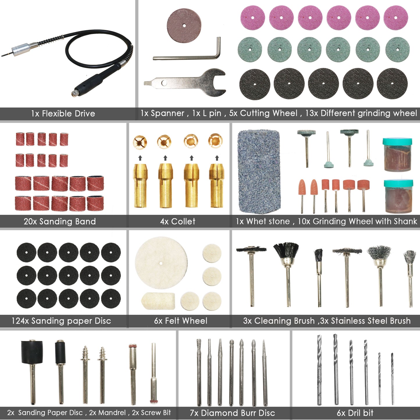 Rotary Tool Kit - Die Grinder 180Watts