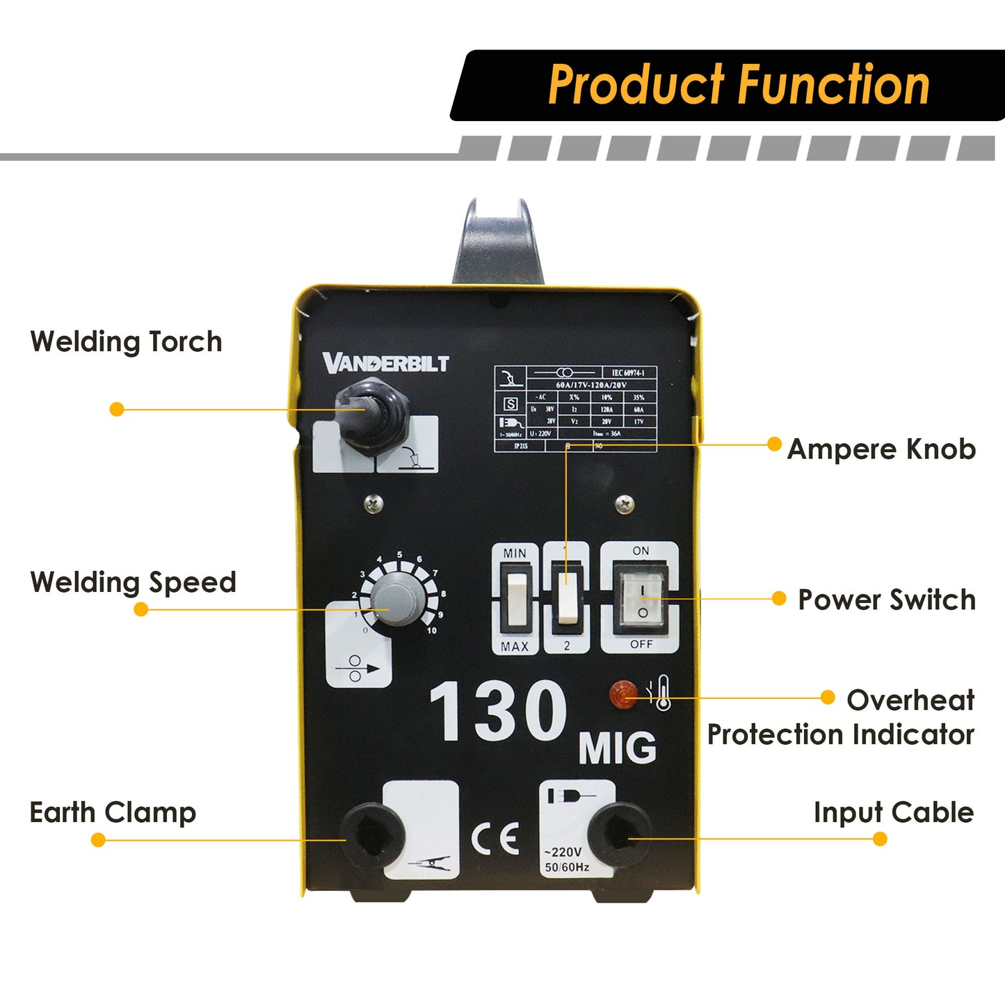 Welding Machine Gasless MIG 130